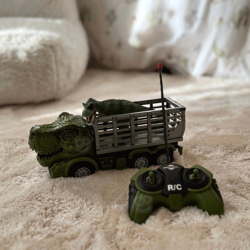 WOOPIE Groen RC Afstandsbediening auto Dino, inclusief dinosaurus Figuur