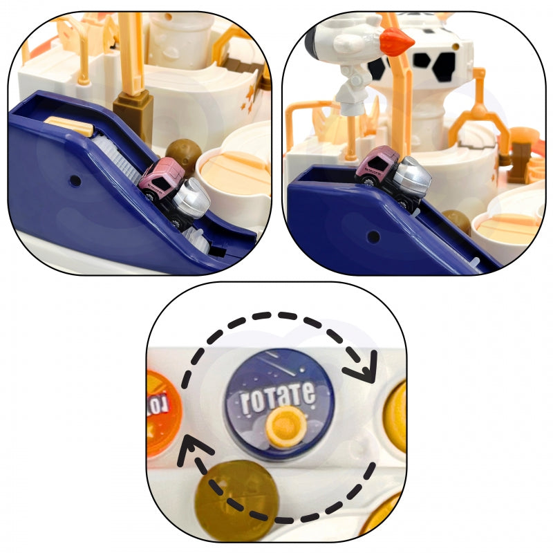 WOOPIE Interactieve Autobaan Hindernisbaan 'Ruimteavontuur van de Astronaut'