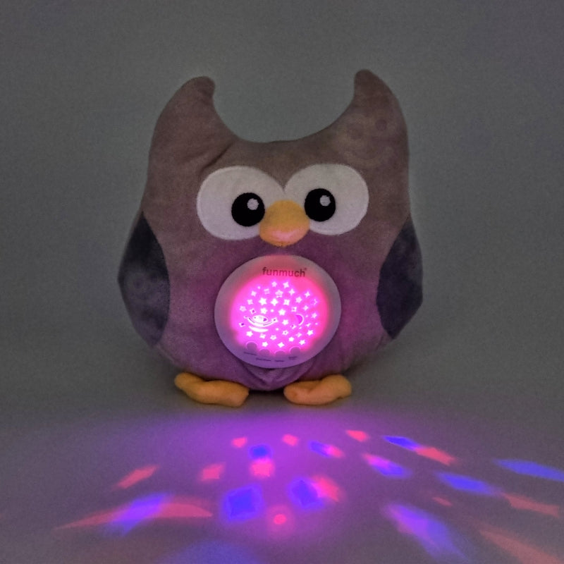 WOOPIE Knuffel en Slaapprojector Uiltje voor Baby's – 10 Wiegeliedjes
