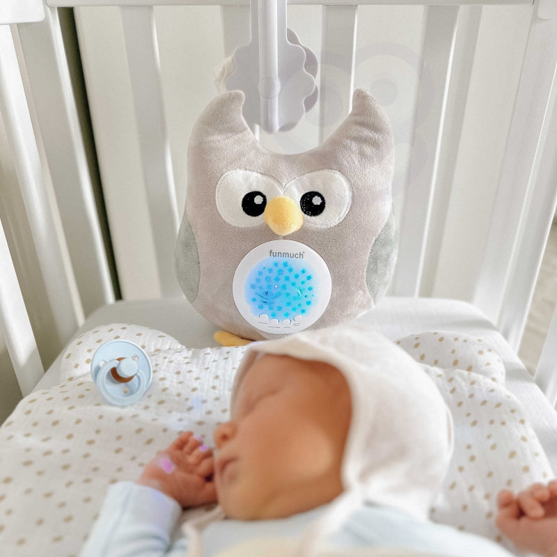 WOOPIE Knuffel en Slaapprojector Uiltje voor Baby's – 10 Wiegeliedjes