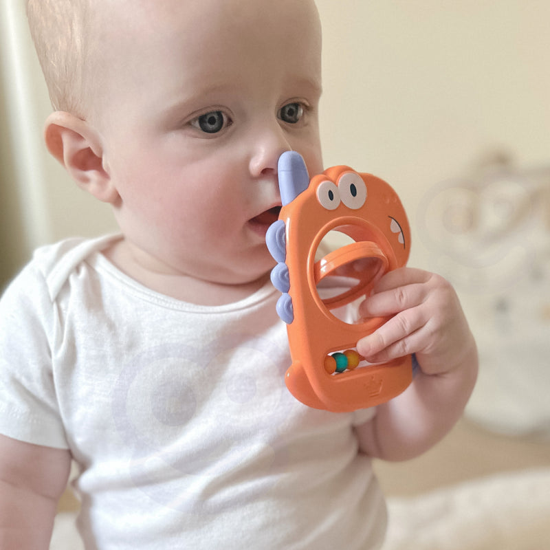 WOOPIE Sensorisch Speelgoed  voor Baby's Bijtspeeltje, Spiegel Dino