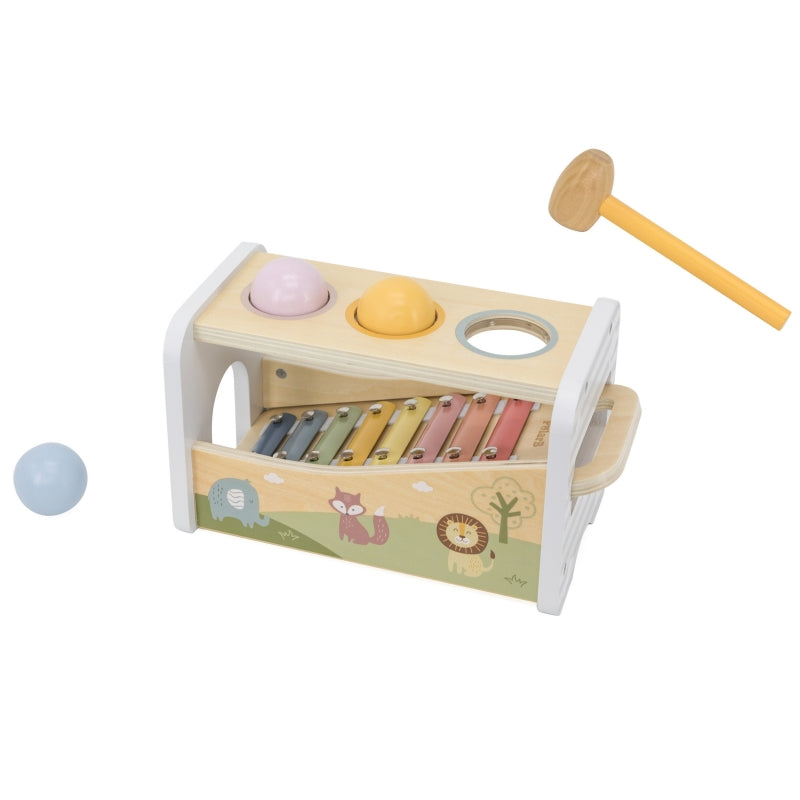 VIGA Houten Tap Tap Xylofoon 2 in 1 set
