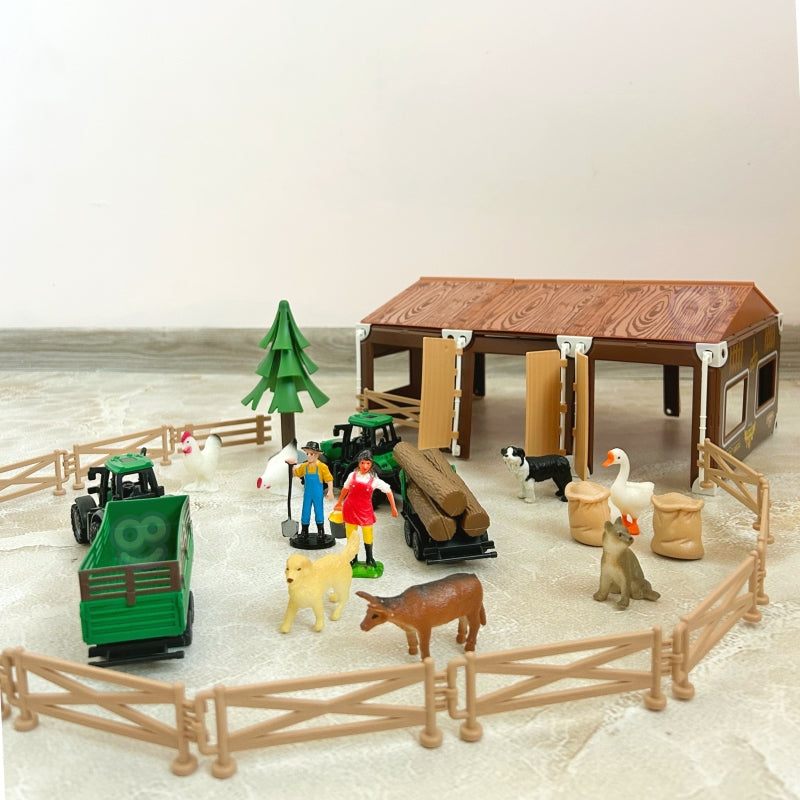 WOOPIE Speelgoed Kleine Boer XL Set met Boerderijfiguren