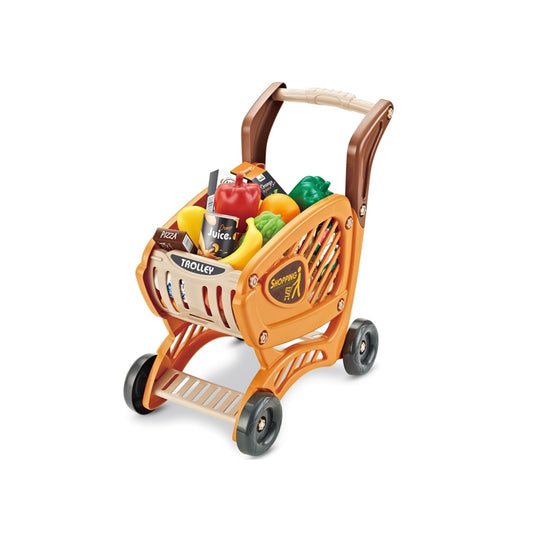 WOOPIE Speelgoed Winkelwagen voor Kinderen met Bewegende Onderdelen inclusief 42 Accessoires