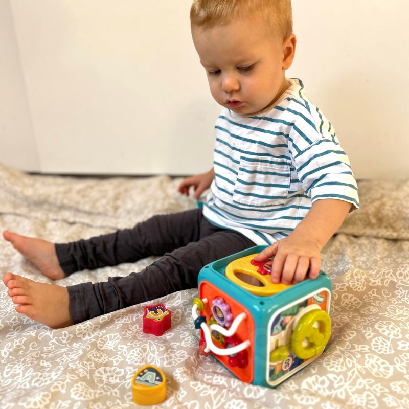 WOOPIE BABY 6-in-1 Interactief Sensorische Kubus -  Educatief en Montessori speelgoed