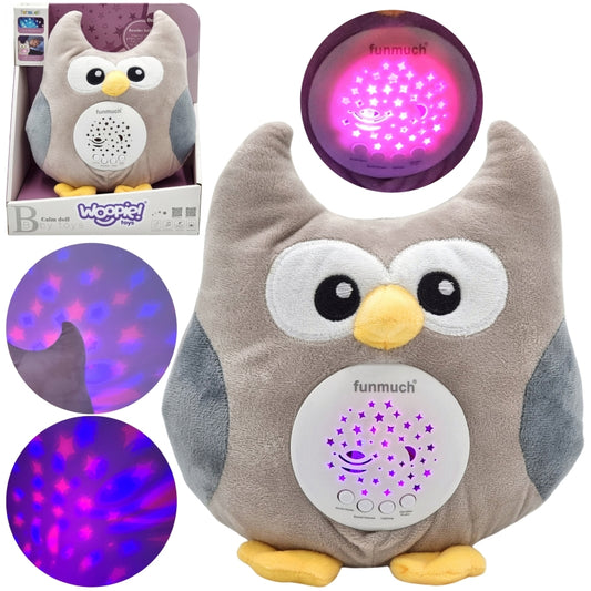 WOOPIE Knuffel en Slaapprojector Uiltje voor Baby's – 10 Wiegeliedjes