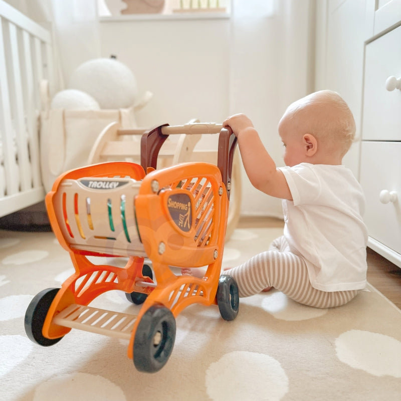 WOOPIE Speelgoed Winkelwagen voor Kinderen met Bewegende Onderdelen inclusief 42 Accessoires