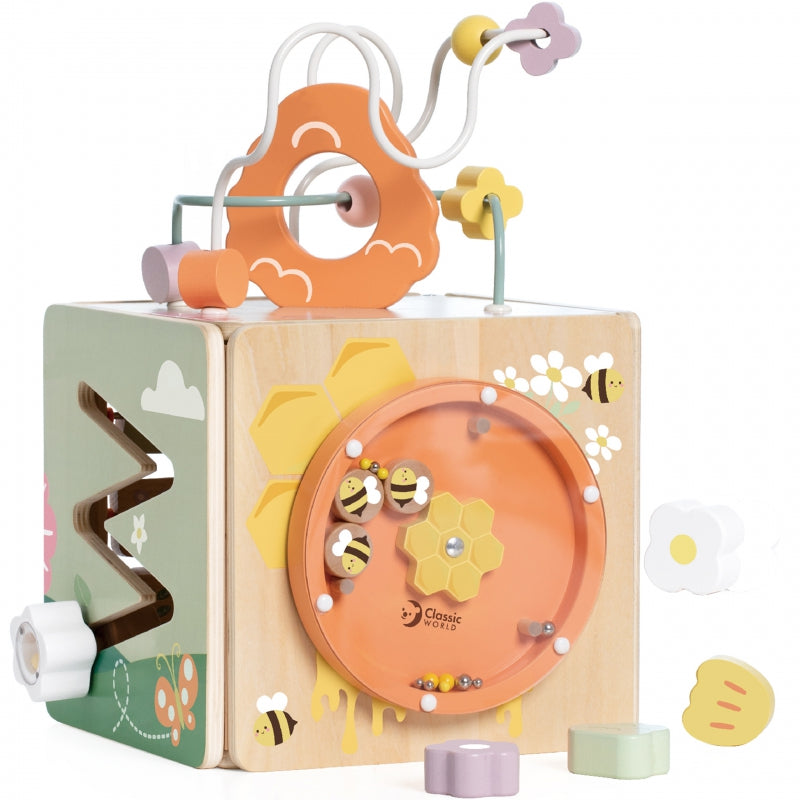 CLASSIC WORLD Houten sensorische educatieve activiteitendoos