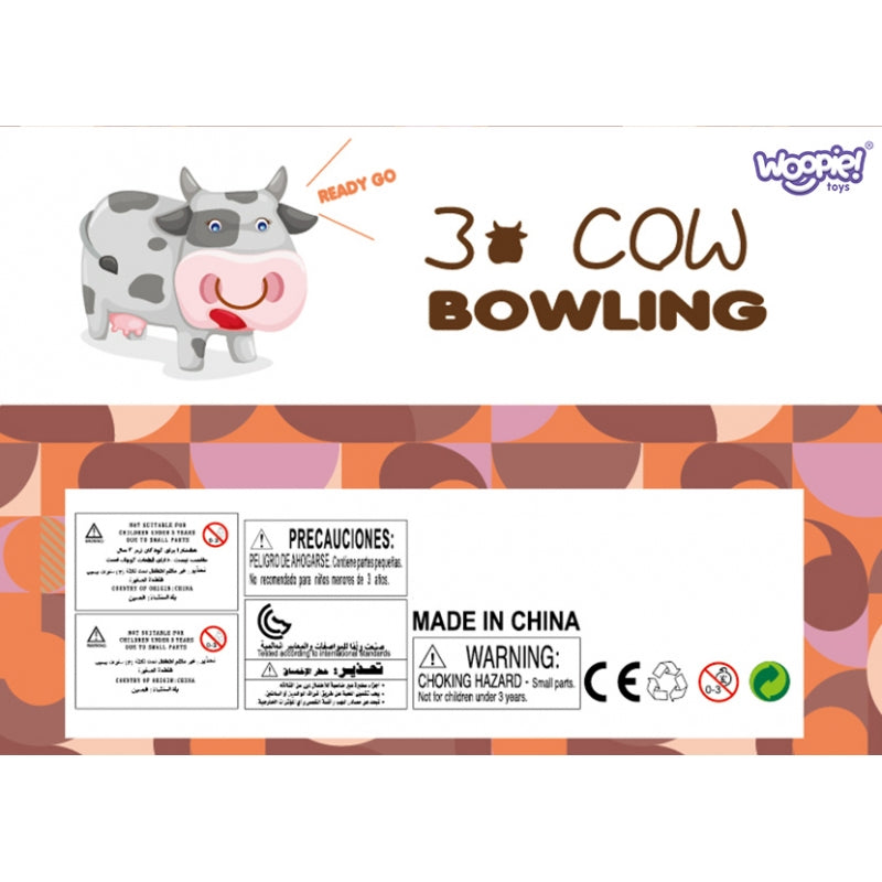 WOOPIE Dieren en cijfers Bowlingspel voor kinderen - 8 stuks