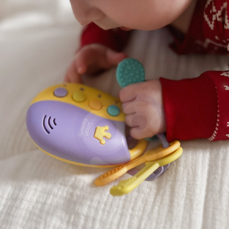 WOOPIE BABY Interactieve Autosleutels met Afstandsbediening – 2-in-1 Bijtspeeltje