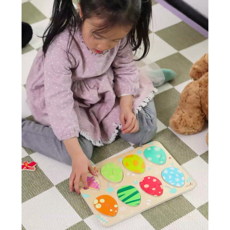 CLASSIC WORLD Dinosaurus Houten Puzzel Eiervorm