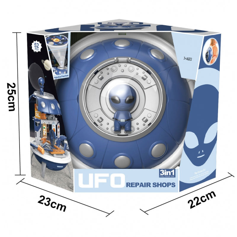 WOOPIE 3-in-1 Werkplaats Rugzak Projector UFO – 52 stuks
