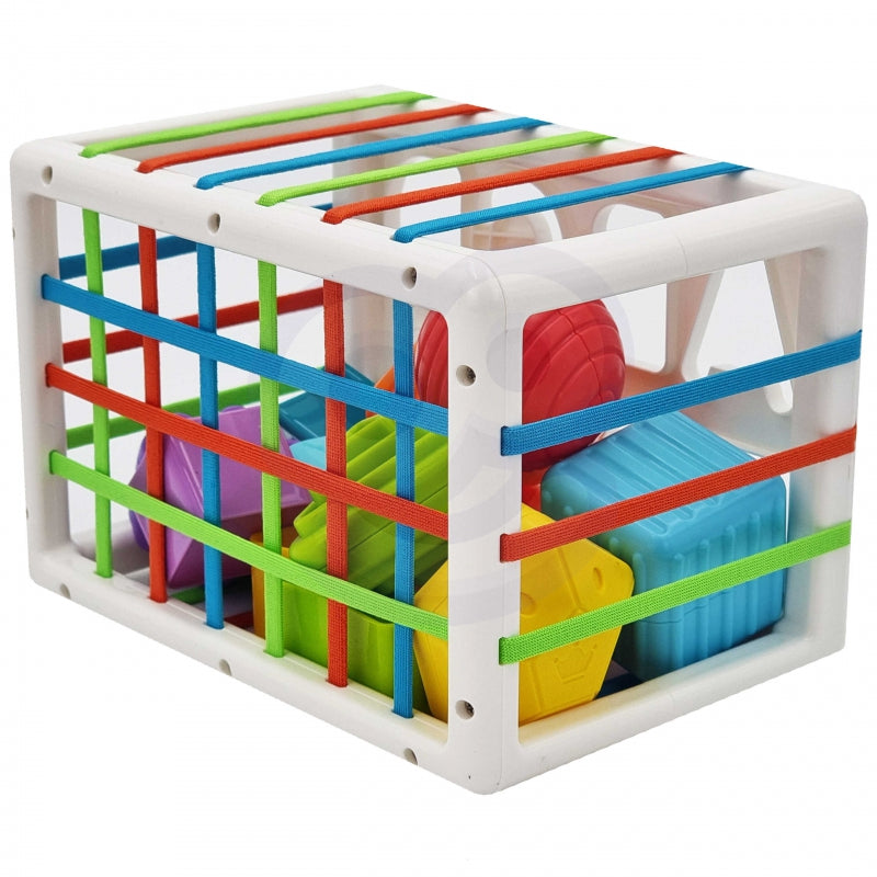 WOOPIE Motoriek speelgoed Sorteerdoos voor Baby's – Gekleurde Vormen Alfabet – 15 stuks