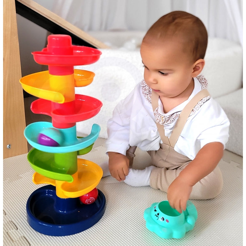 WOOPIE BABY Kogelbaan, spiraalbaan inclusief 2 Ballen