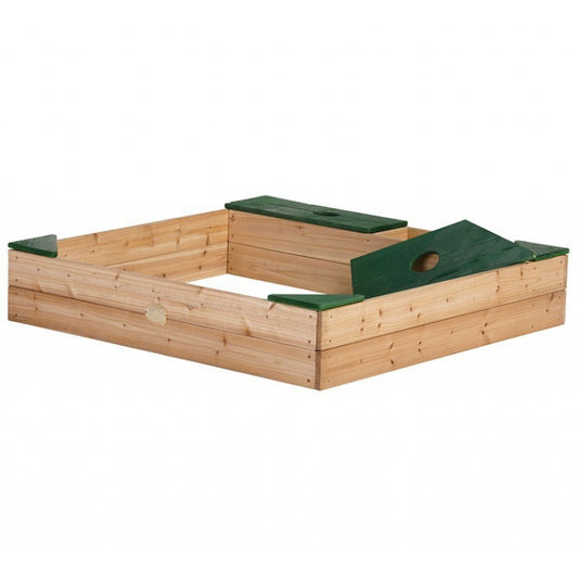 AXI Houten Zandbak met Opbergruimte voor Accessoires + Afdekzeil