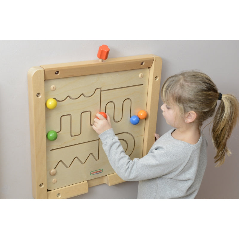 MASTERKIDZ Educatief houten Doolhof Bord voor aan de muur - Montessori speelgoed