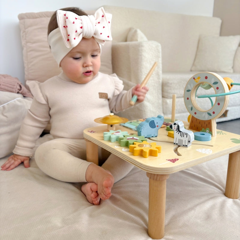 WOOPIE Houten 5-in-1 Educatieve Speeltafel Met Sensorisch Doolhof