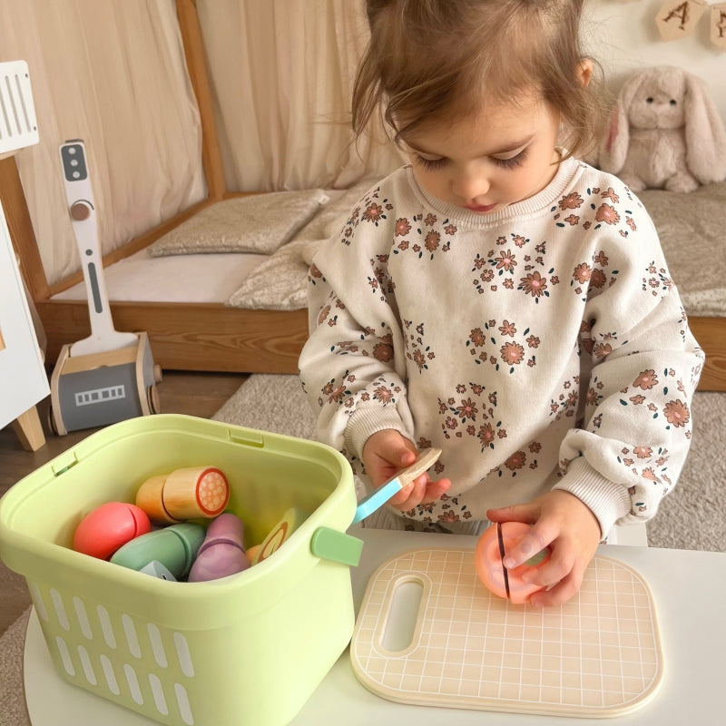 TOOKY TOY Houten Groenten & Fruit Speelgoedeten Set