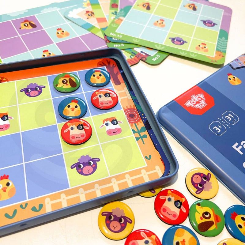 TOOKY TOY Boerderij Sudoku-spel voor kinderen