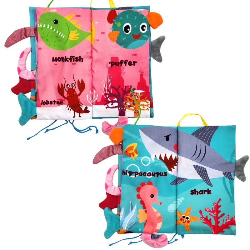 WOOPIE BABY Stofboek met Staarten van Zeedieren (Engelstalig)