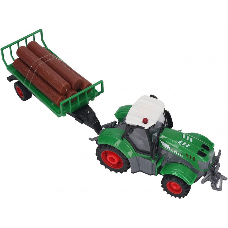 WOOPIE RC (boerderij) Tractor met Aanhanger en Afstandsbediening, Schaal 1:24