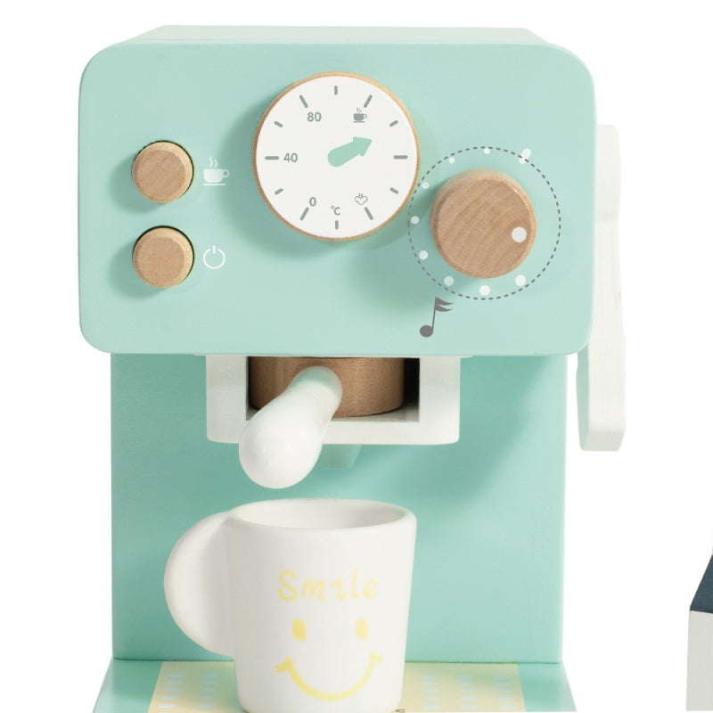 CLASSIC WORLD Houten Koffiezetapparaat voor Kinderen - 7 delig