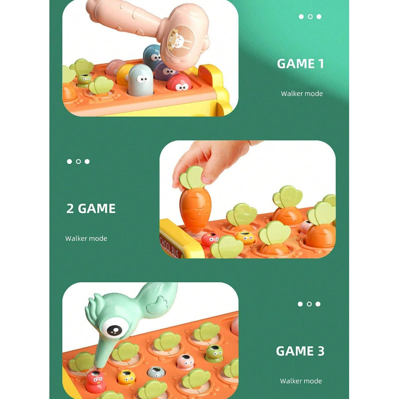 WOOPIE Interactieve speelgoed Bus voor Baby - Hamer,  Xylofoon - Montessori speelgoed