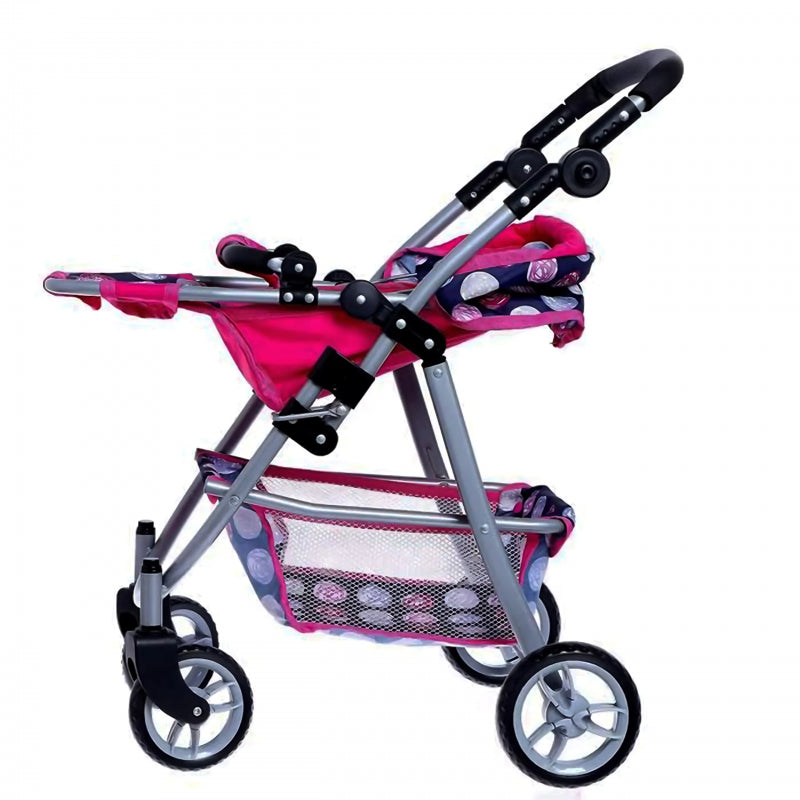 WOOPIE Poppenwagen Met Verstelbare Stoel met 4 Wielen