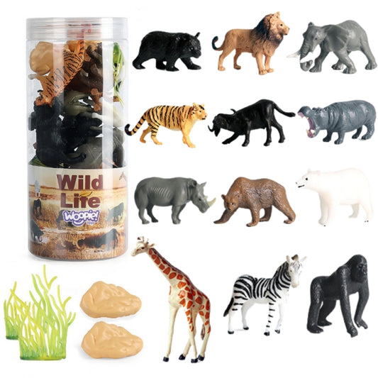 WOOPIE  Wilde Dierenfiguren Set 16 stuks