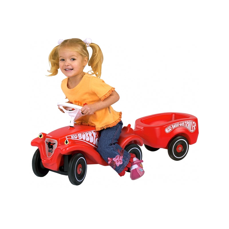 BIG Aanhangwagen voor Bobby Car loopwagen - Rood