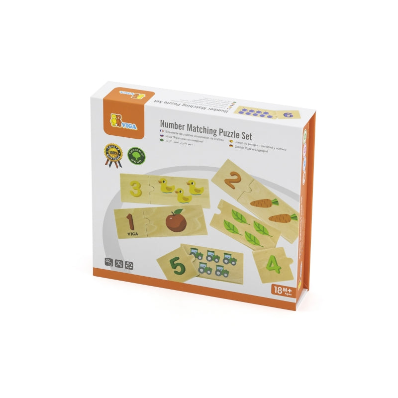 VIGA Houten Memorie Puzzelset