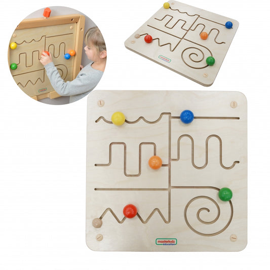 MASTERKIDZ Educatief houten Doolhof Bord voor aan de muur - Montessori speelgoed
