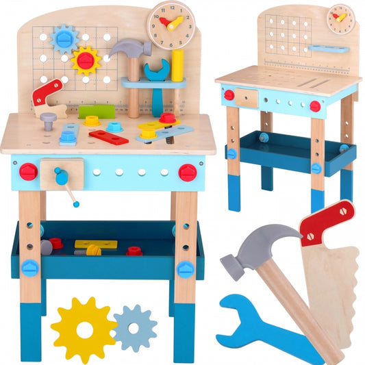 TOOKY TOY Houten DIY Tafel Gereedschap Werkbank
