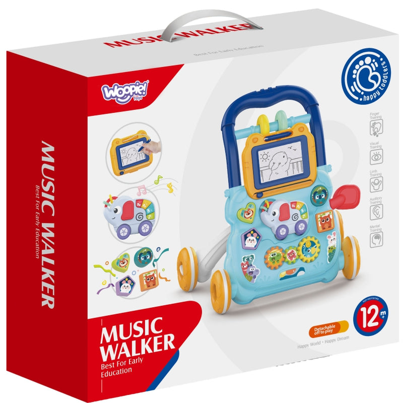 WOOPIE BABY Interactieve Muzikale Loopwagen Met Plakboek