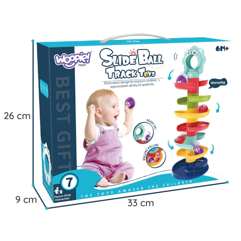 WOOPIE BABY Kogelbaan, spiraalbaan inclusief 2 Ballen