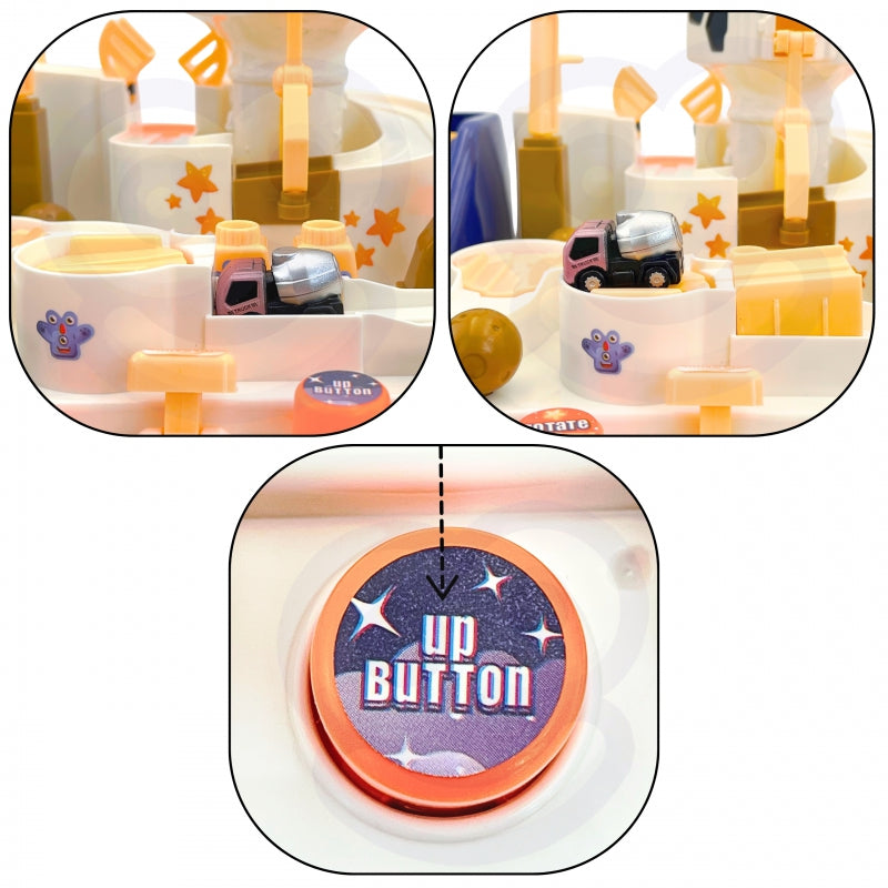 WOOPIE Interactieve Autobaan Hindernisbaan 'Ruimteavontuur van de Astronaut'