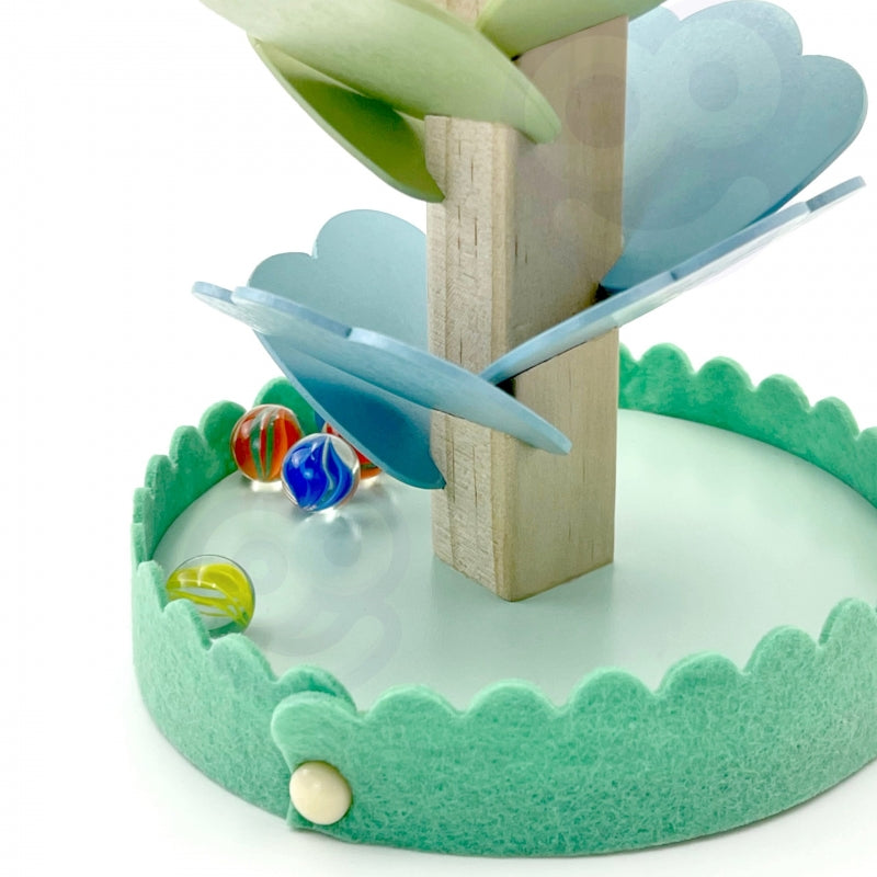 WOOPIE GREEN Houten Spiraaltoren, Kogelbaan inclusief muziek, Montessori Speelgoed -FSC