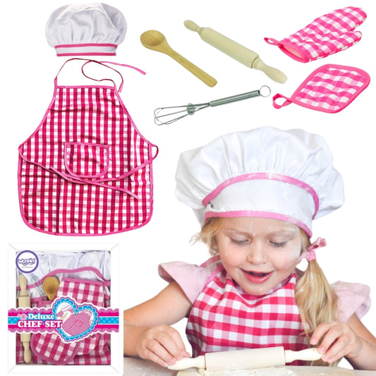 WOOPIE Kleine Chefkok Set + Kookset Keukenaccessoires - 7 delig