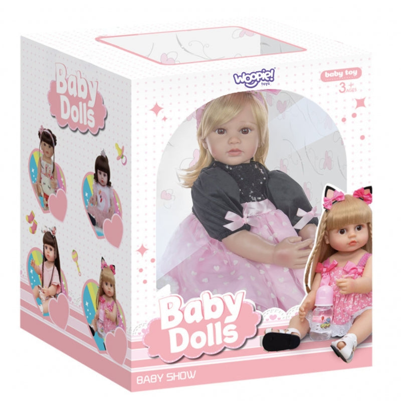 WOOPIE Vrouwelijk Realistische speelpop Pony Blond - Met Beweging & Geluid