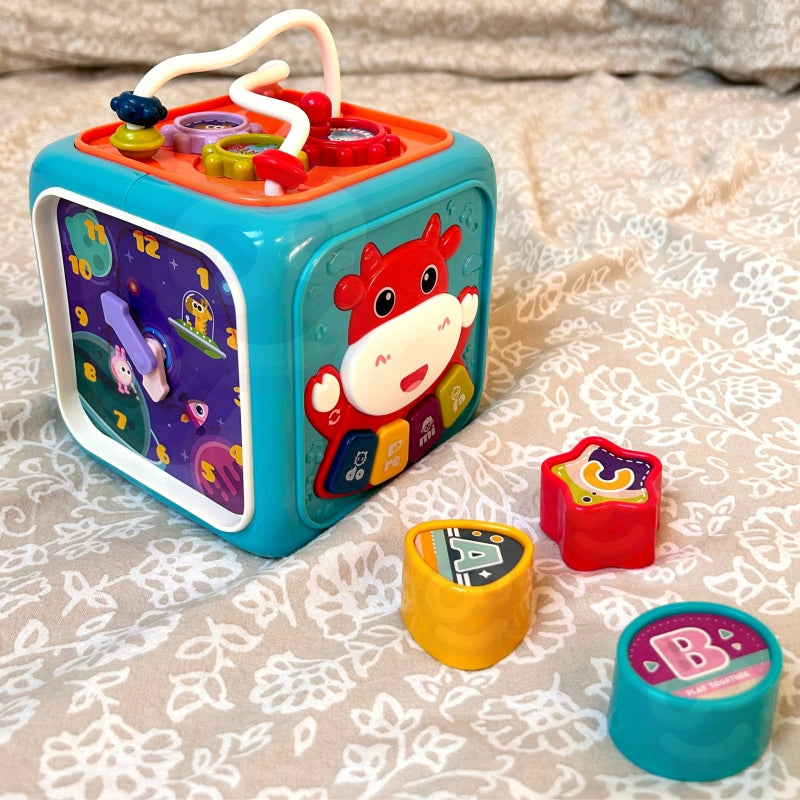 WOOPIE BABY 6-in-1 Interactief Sensorische Kubus -  Educatief en Montessori speelgoed