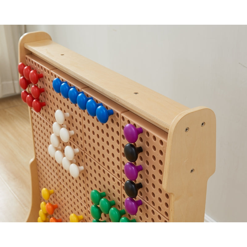 MASTERKIDZ Kleurrijke Jumbo-pinnen voor STEM-bord - 64 stuks en 8 kleuren