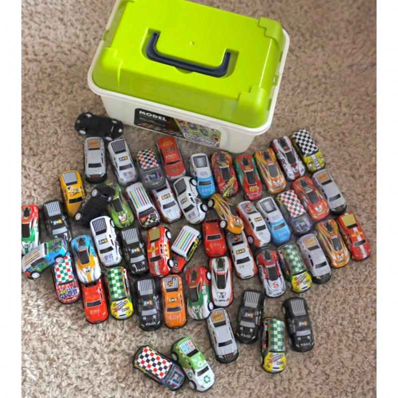 WOOPIE Speelgoed Raceauto Set,  50 diverse speelgoed Auto’s in Doos