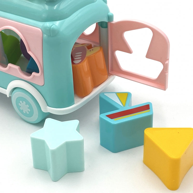 WOOPIE Sorteer auto voor baby's en Peuters met muziek Roze