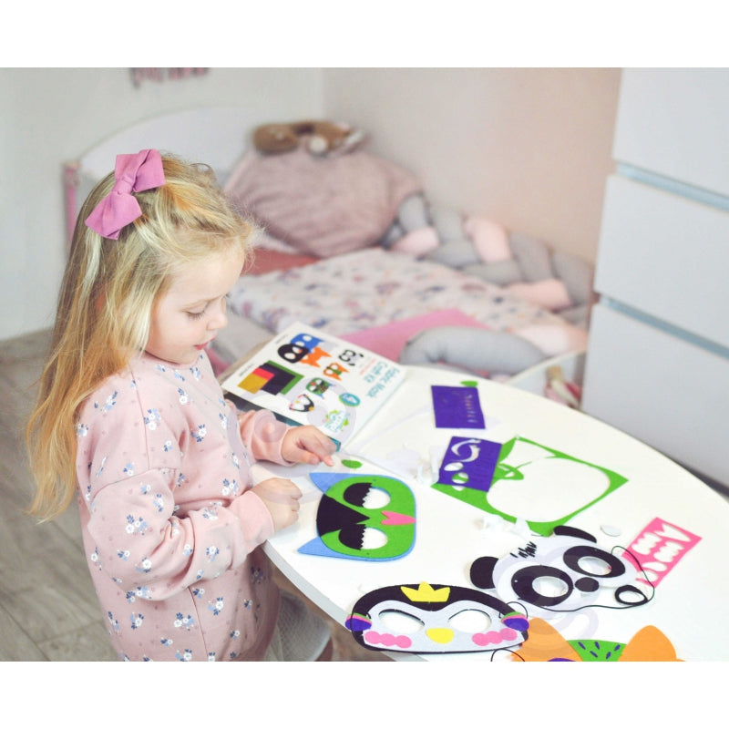 WOOPIE ART&FUN Creatieve DIY Set maskers - Maak je eigen maskers - 4 stuks