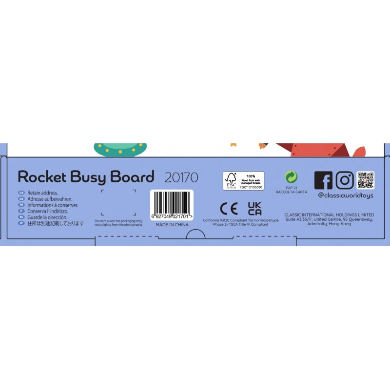 CLASSIC WORLD Multifunctioneel 6 in 1 ruimte speelbord