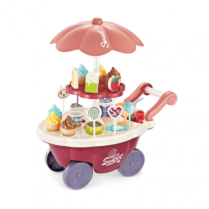WOOPIE Speelgoed Winkel Food Truck Snoepkraam inclusief 36 accessoires
