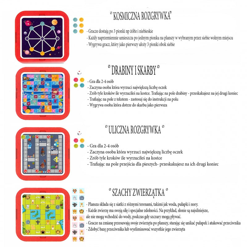 WOOPIE 10-in-1  Bordspellen Set - Spellenpakket