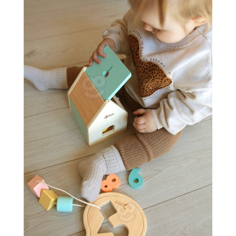 CLASSIC WORLD Pastel Baby Set Box - Eerste Speelgoed voor Leren van 12 tot 18 maanden