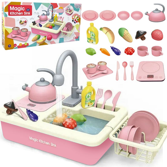 WOOPIE 2-in-1  speelgoed Gootsteen Keuken set met Kraan en Water