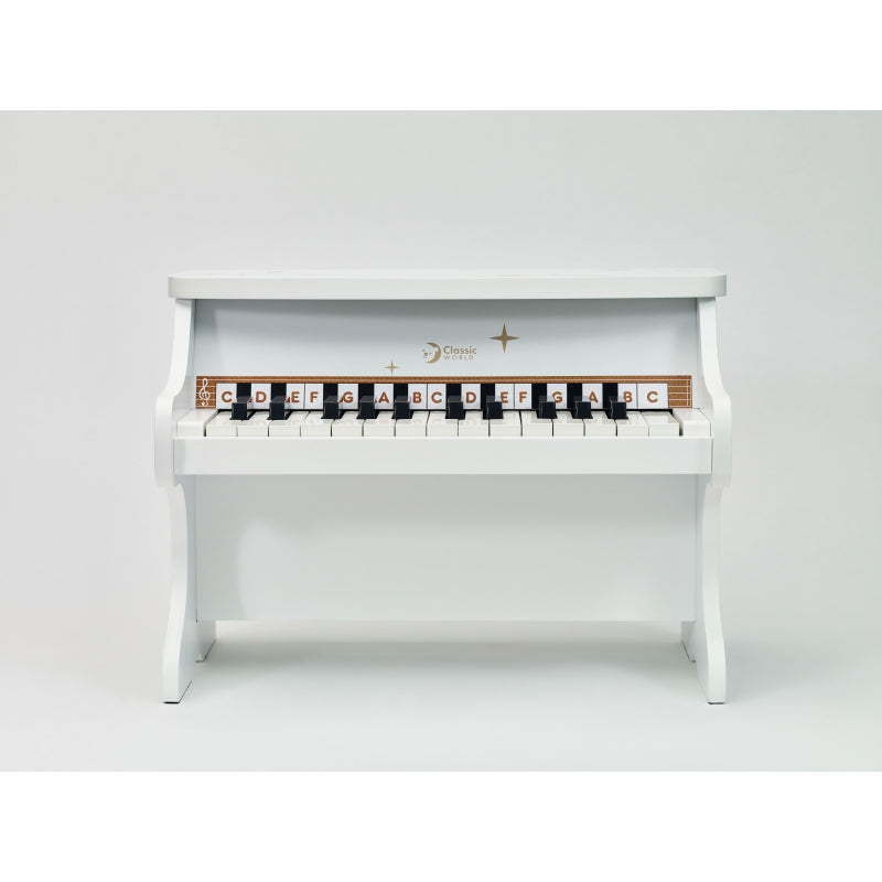 CLASSIC WORLD Houten Piano voor Kinderen + Leerboek